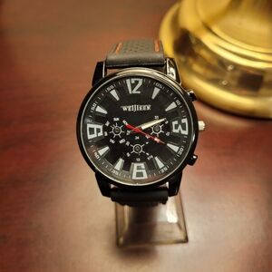 Brand New Men's Weijieer Black Analog Watch